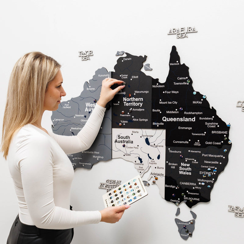 3D Wooden Map of Australia - Nordik