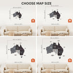 3D Wooden Map of Australia - Nordik