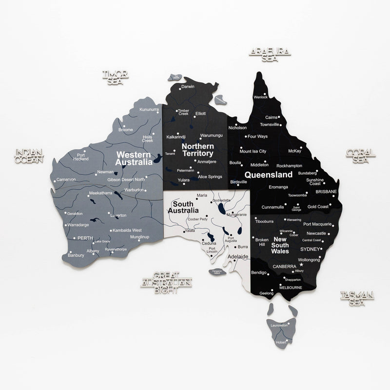 3D Wooden Map of Australia - Nordik
