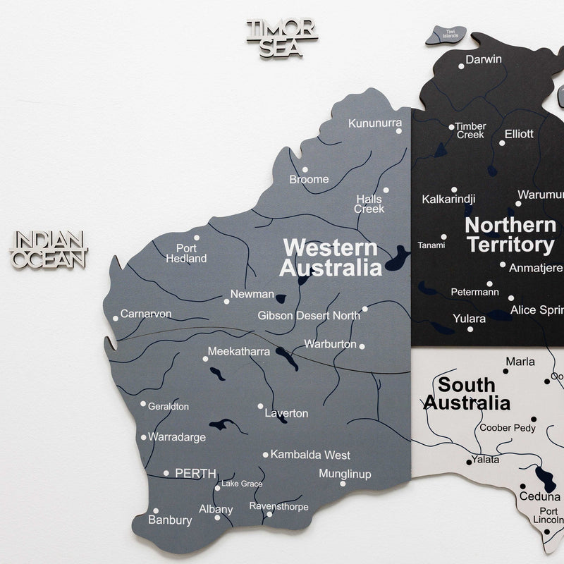 3D Wooden Map of Australia - Nordik