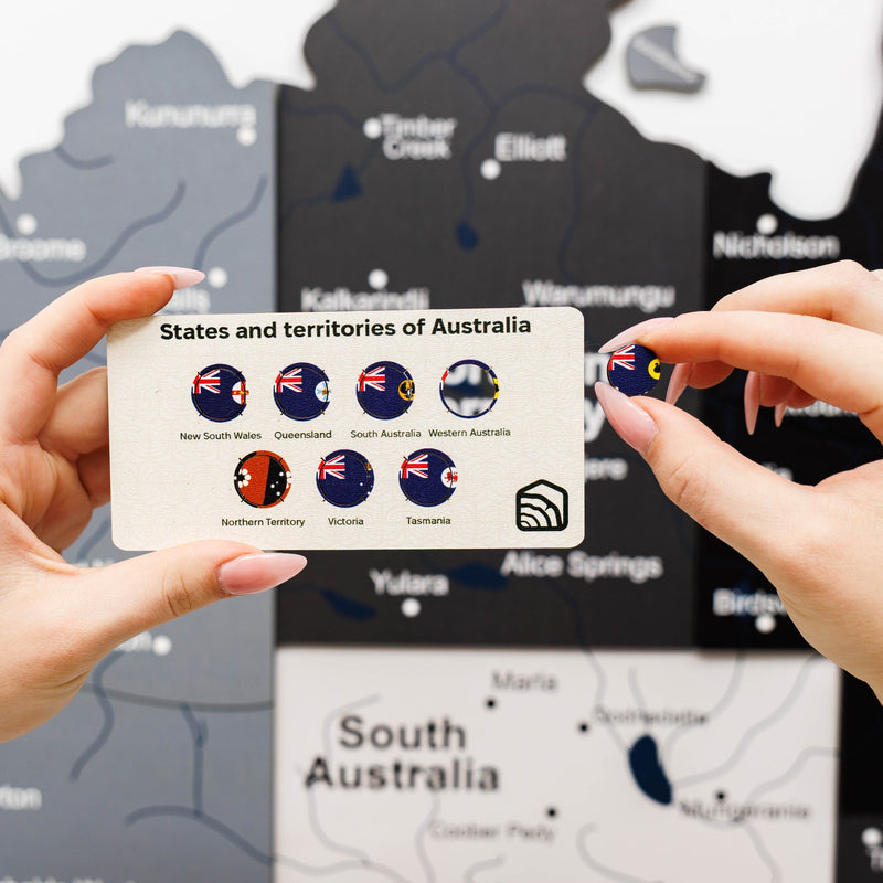 3D Wooden Map of Australia - Nordik
