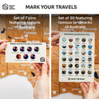 3D Wooden Map of Australia - Oak