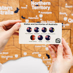 3D Wooden Map of Australia - Oak