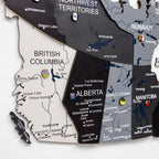 3D Canada Wooden Map Nordik