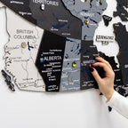 3D Canada Wooden Map Nordik
