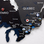 3D Canada Wooden Map Nordik