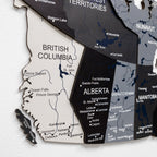 3D Canada Wooden Map Nordik