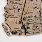 3D Canada Wooden Map Terra