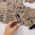 3D Canada Wooden Map Terra