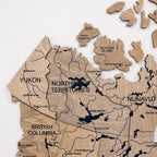 3D Canada Wooden Map Terra