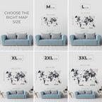 3d colored map and airplanes