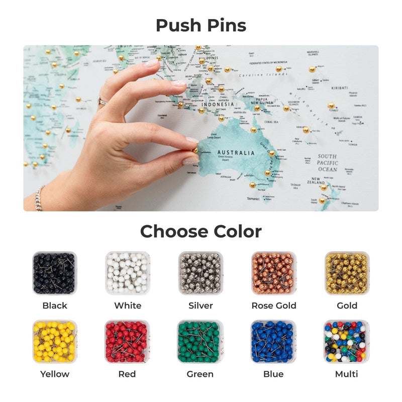 Карта світу на полотні - антикварна