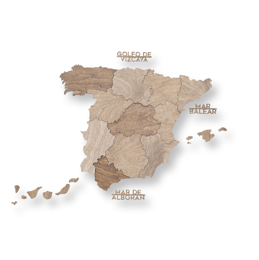 Wooden Map of Spain – Terra