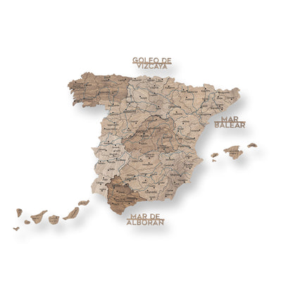 Wooden Map of Spain – Terra