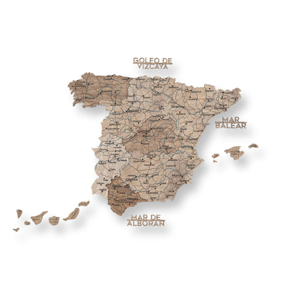 Wooden Map of Spain – Terra