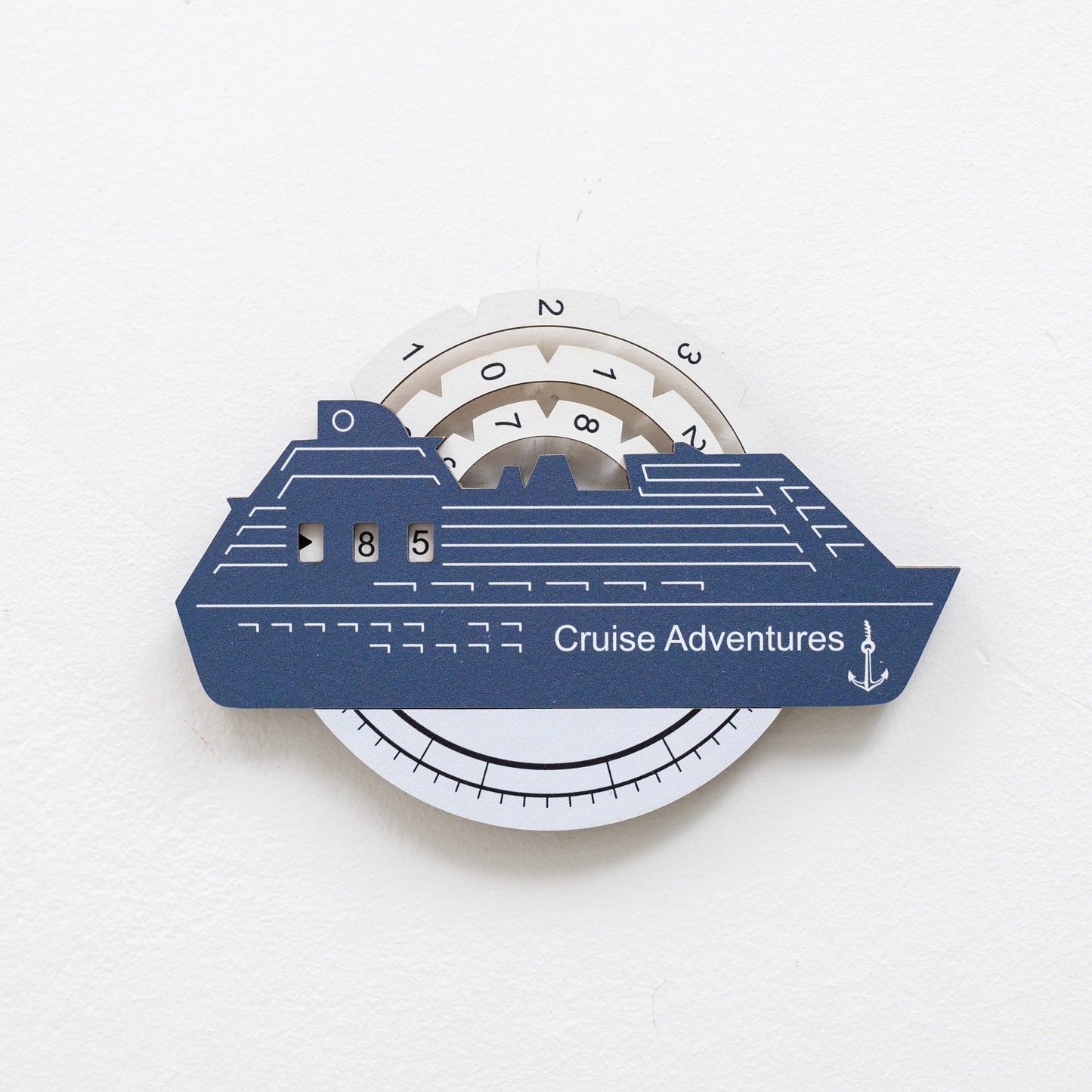 Travel Tracker Cruise Liner 3D Colored Wooden World Map - Cruise