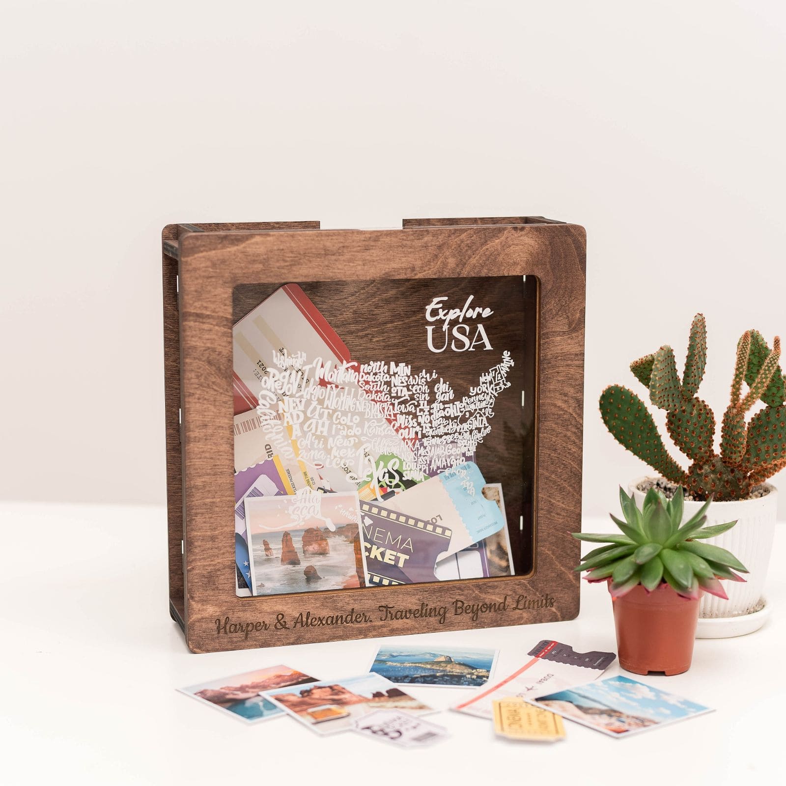 wooden travel box