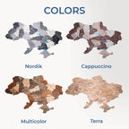 travel wall colored decor