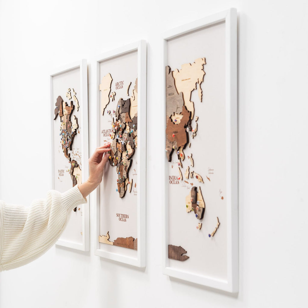 triptych map on board