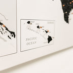 Map of Hawaii with labeled islands on a white background