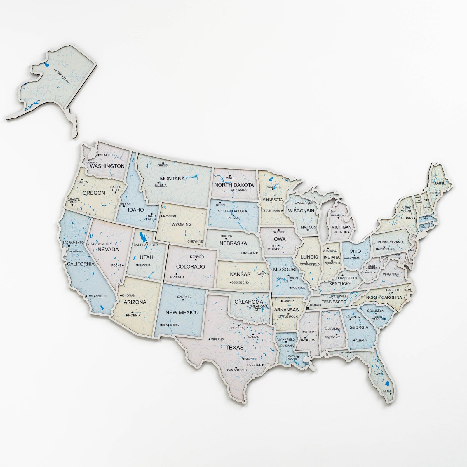 50 states photo map