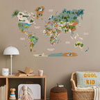 kids wall map