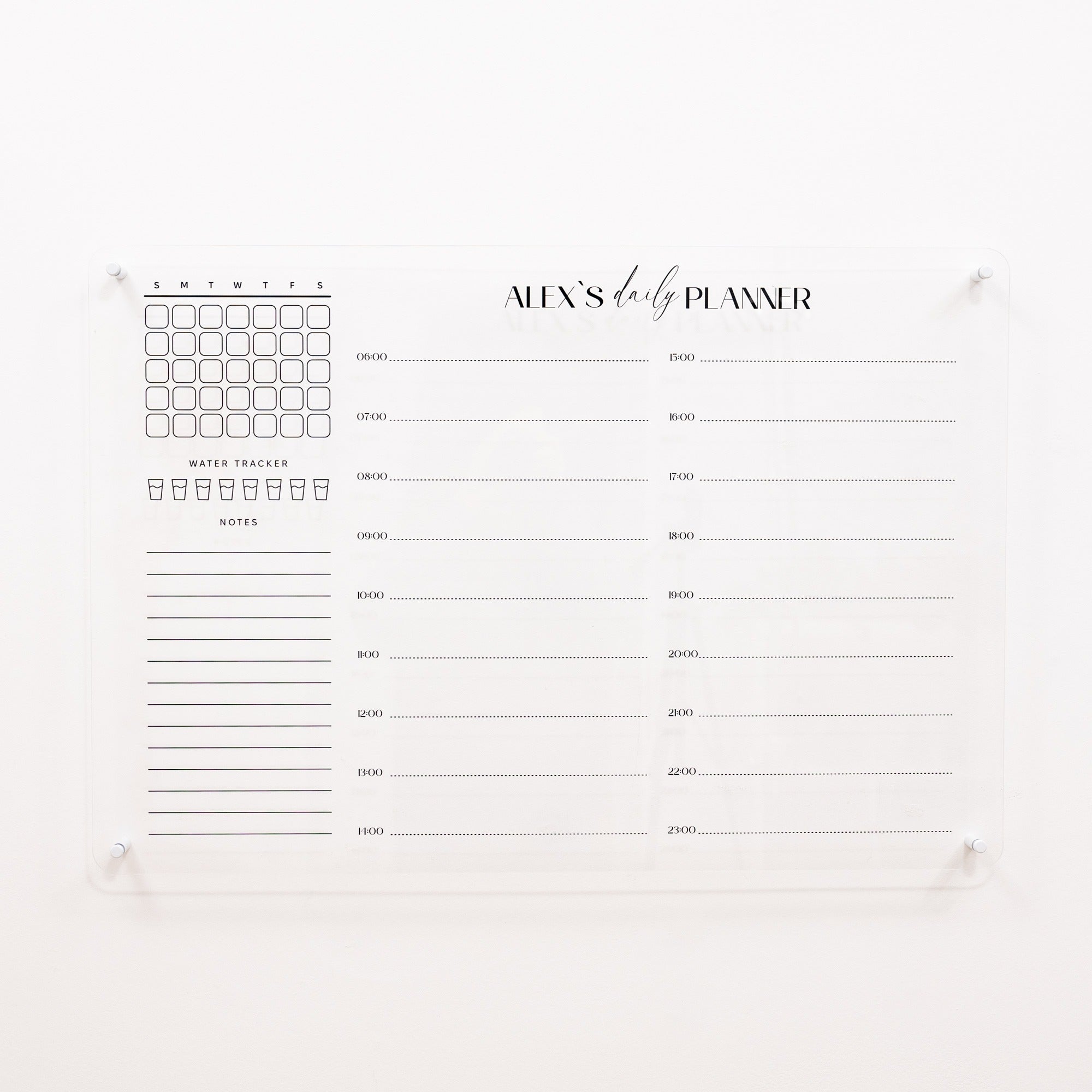 Acrylic Wall Daily Planner