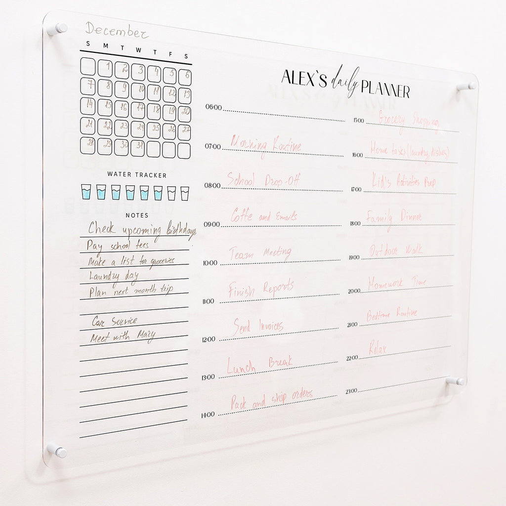 Acrylic Wall Daily Planner