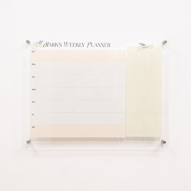 Acrylic Wall Weekly Planner 2