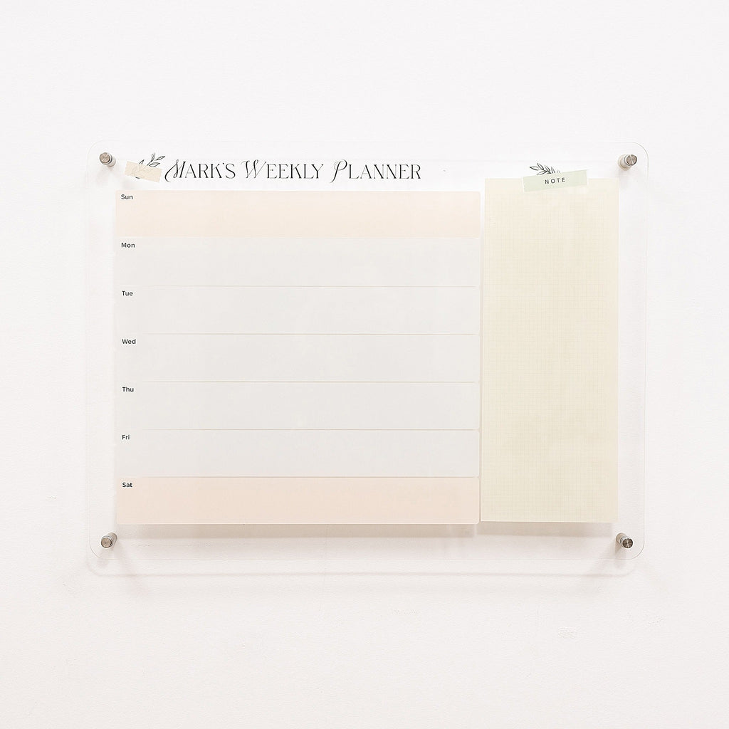 Acrylic Wall Weekly Planner 2