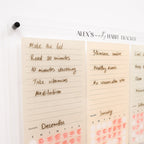 Acrylic Wall Habit Tracker Planner