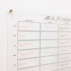 Acrylic Wall Weekly Meal Planner