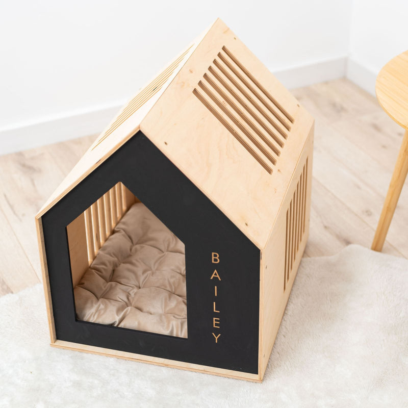 Booth-Style Wooden Dog House (B2B)
