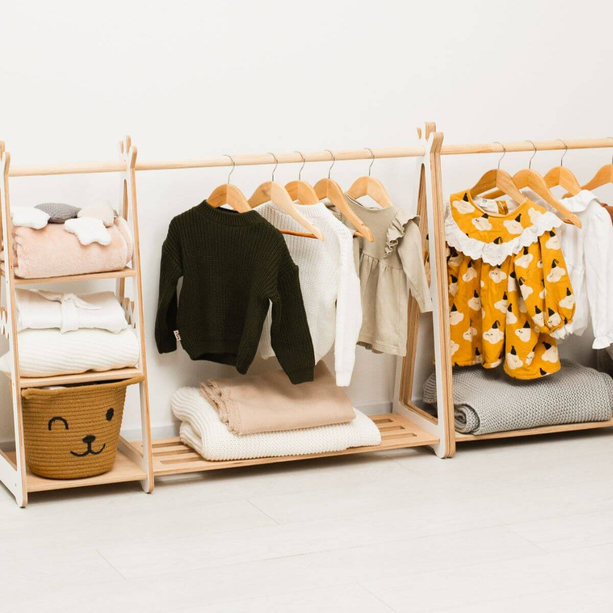wood children's rack