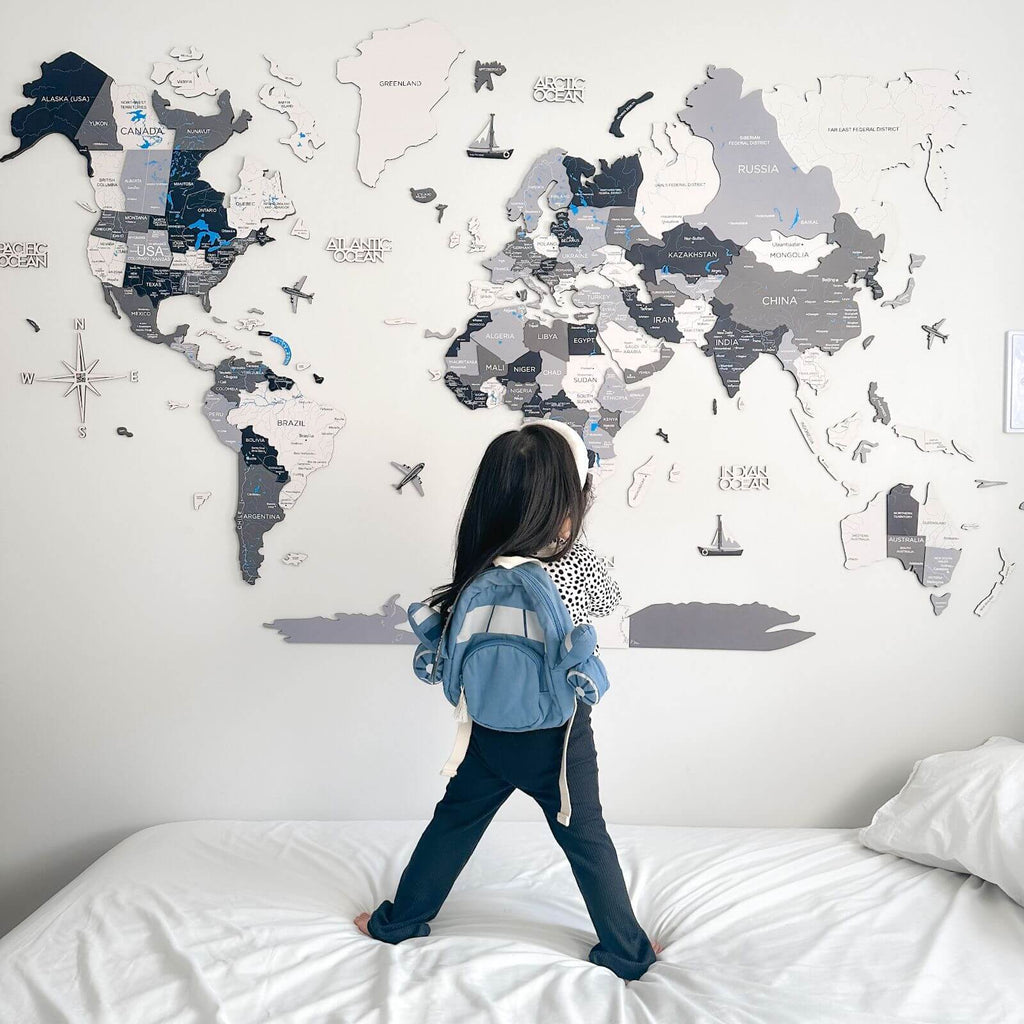 3d-map in set with flags