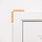 Blessed and Thankful rustic wood sign
