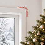 Christmas is Coming wood door corner sign