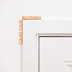 Count Your Blessings rustic wood sign