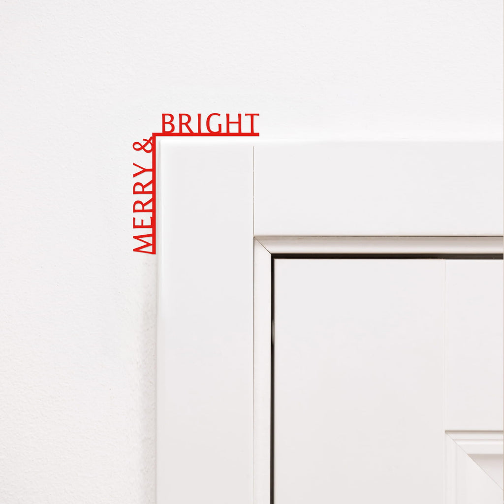 Merry and Bright rustic wood sign