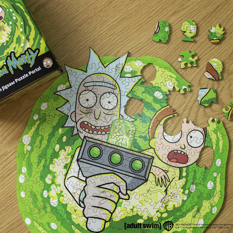 Wooden jigsaw maze puzzle Rick&Morty™ Portal (B2B)