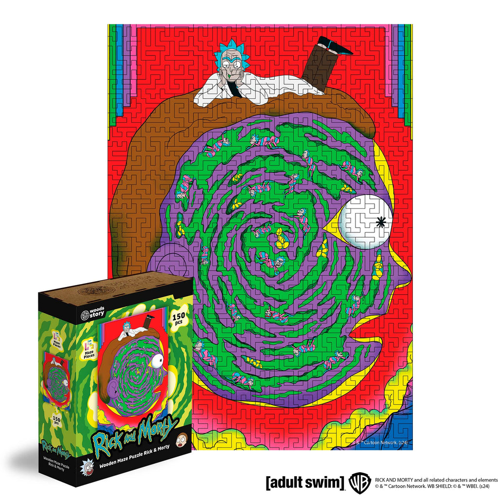 Дерев'яний пазл-лабіринт Rick&amp;Morty™ Rick
