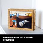 Wooden jigsaw maze puzzle The Persistence of Memory (Salvador Dali)