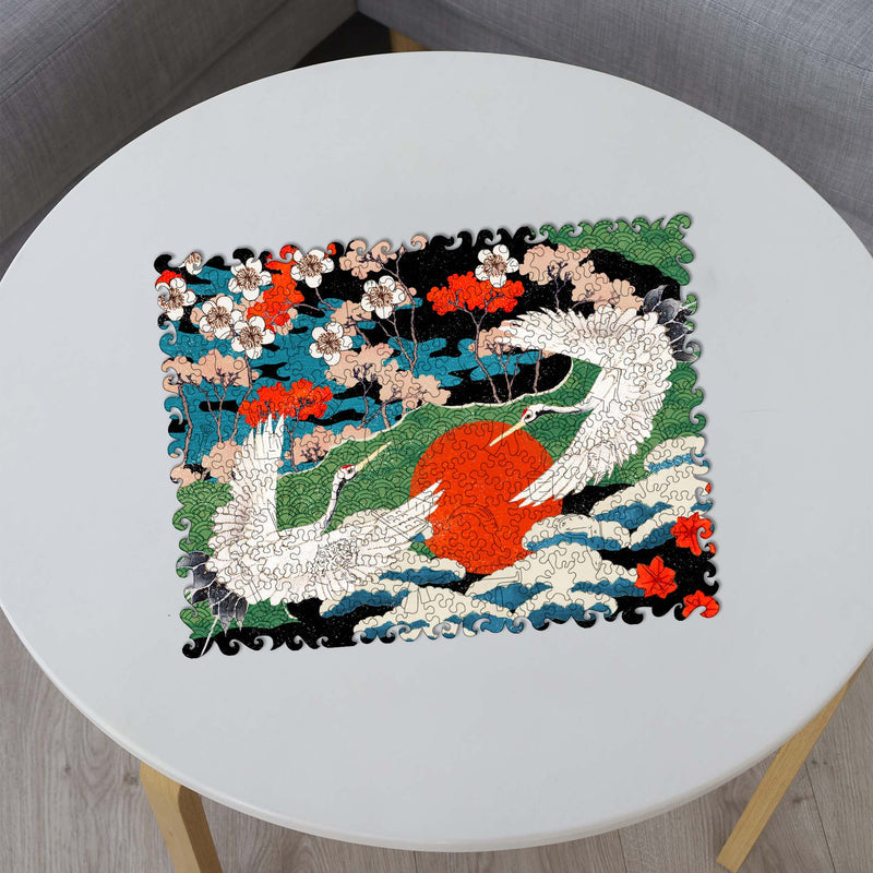 Wooden Jigsaw Puzzle Cranes (B2B)
