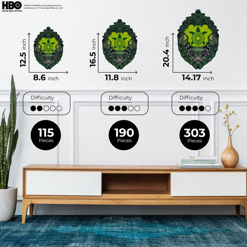 Wooden jigsaw puzzle Game of Thrones™ House Estermont (B2B)