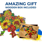 Wooden Jigsaw Puzzle Map Of Ukraine Color
