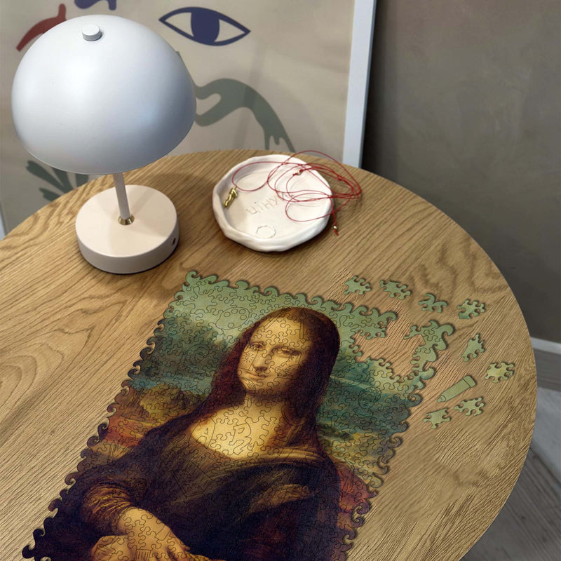 Wooden Jigsaw Puzzle Mona Lisa (Leonardo da Vinci) (B2B)