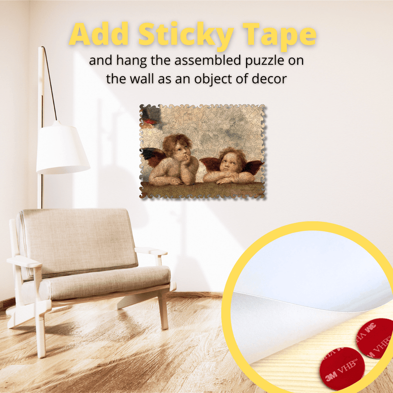 Wooden Jigsaw Puzzle Two Angels (Raphael Santi) (B2B)