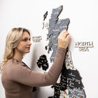 3D дерев'яна карта Сполученого Королівства - Nordik 
