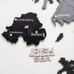 3D Wooden Map of the United Kingdom - Nordik