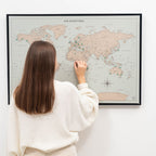 world map canvas